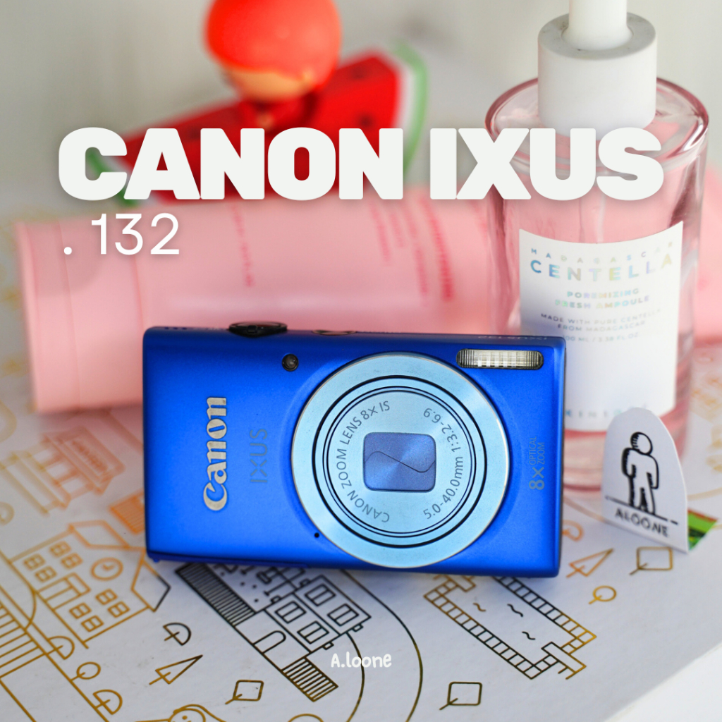 CANON IXUS 132 DIGICAM BLUE — KAMERA POCKET BIRU DIGICAM