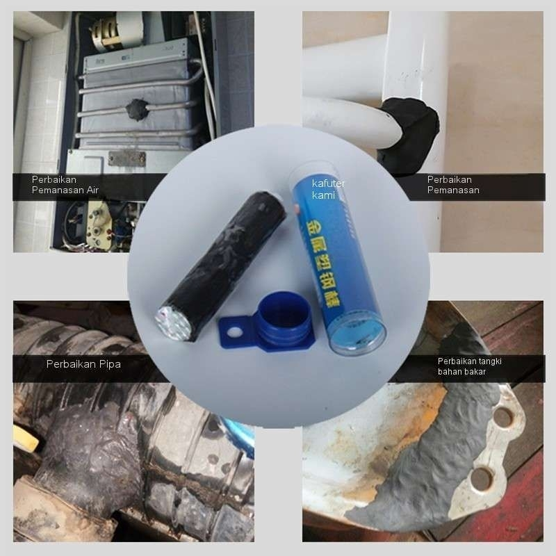 Lem Besi Antibocor Penambal Knalpot Lem Aluminium Anti Bocor Lem Kafuter Serbaguna