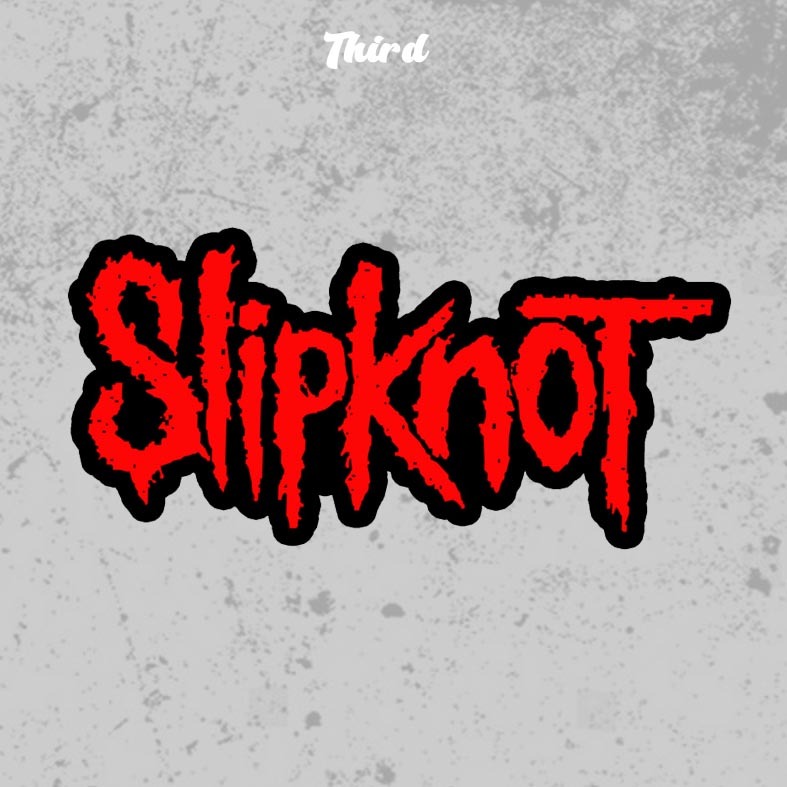 

Sticker slipknot logo vinil cutting anti air / sticker band / sticker metal