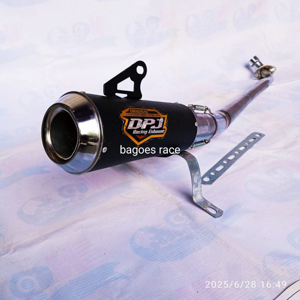 knalpot recing DPJ GP1 untuk motor Supra Jupiter karisma Revo vega Shogun smas