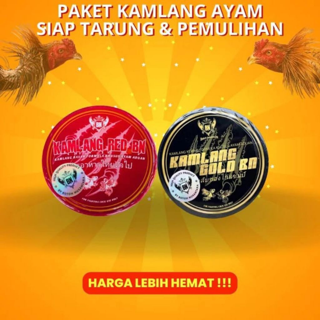 PAKET KAMLANG Ayam bangkok aduan super agresif stamina semakin maksimal nafas pun panjang tenaga ber