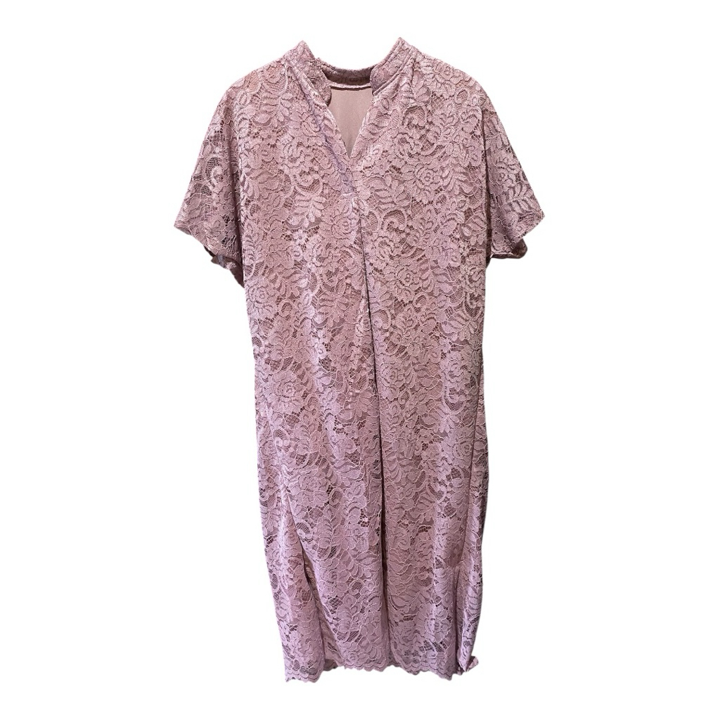 MKLA S301 Dress Brokat Jumbo Dusty Pink