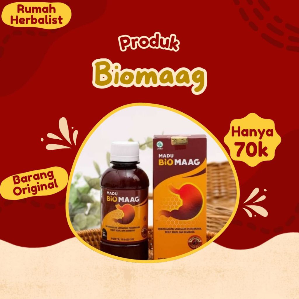 

Madu Biomaag Obat Herbal Maag Kronis Asam Lambung Tinggi