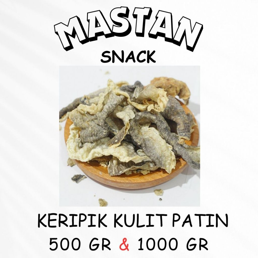 

[500gr & 1kg] Kripik Kulit Ikan Patin Ori Krispi Premium