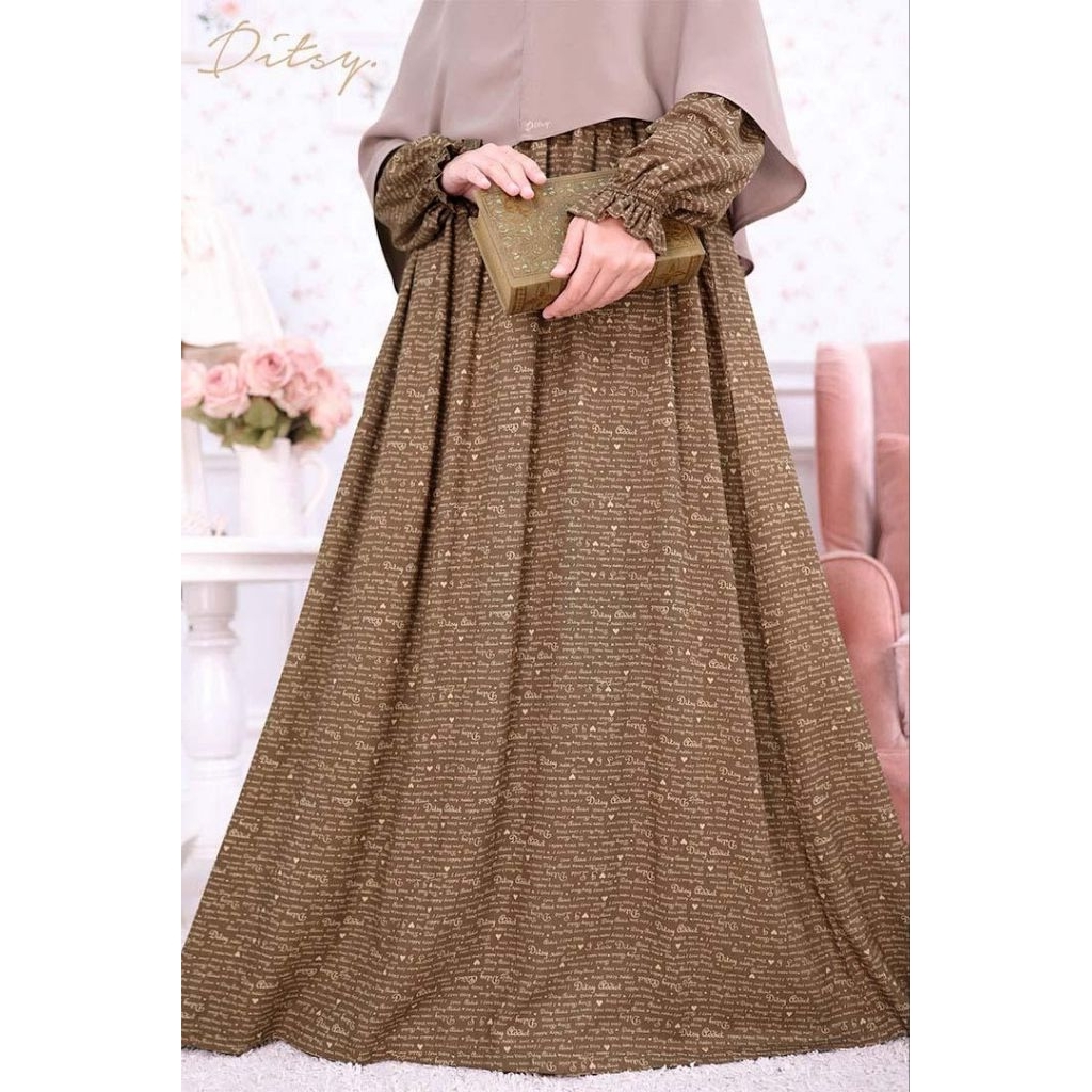 Ditsy Nightgown I LOVE DITSY CHOCOLATE size S