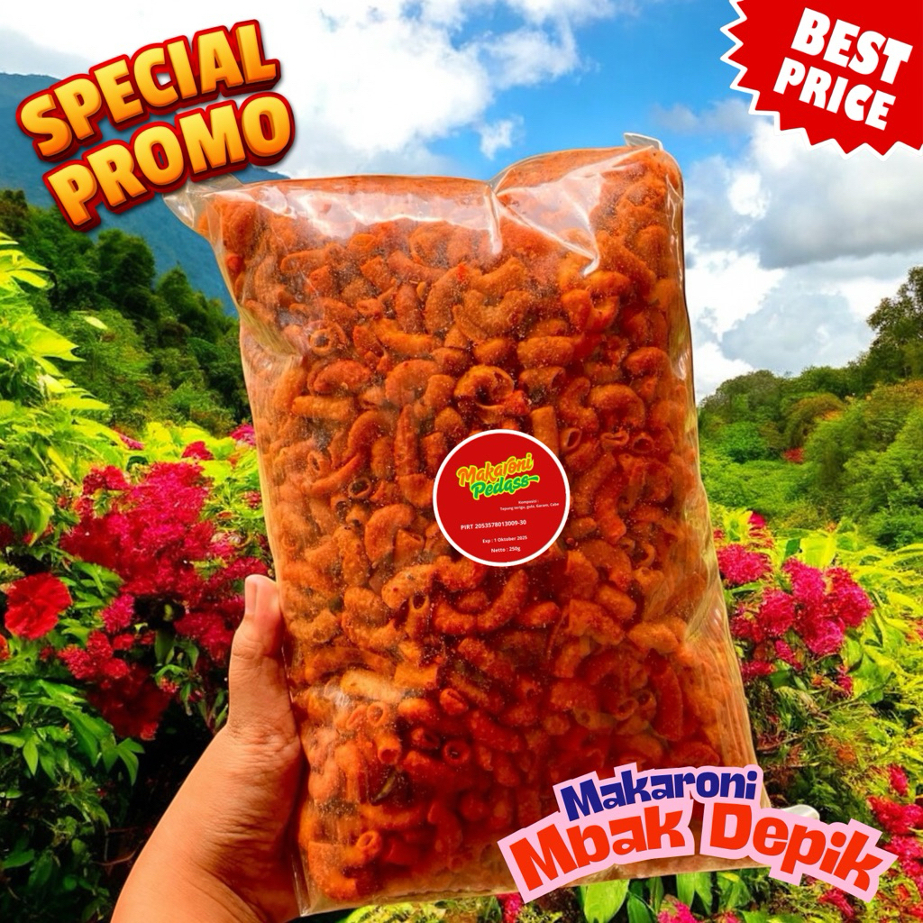 

Makaroni Pedas Terlaris 250gr – Best Seller!