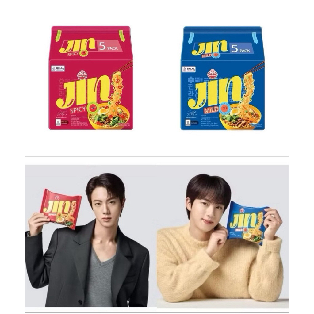 

[READY 24JULI] JIN RAMEN OTTOGI HALAL VERSI SPICY MILD 1 PCS PO MALAYSIA KIM SEOKJIN RAMYEON BTS