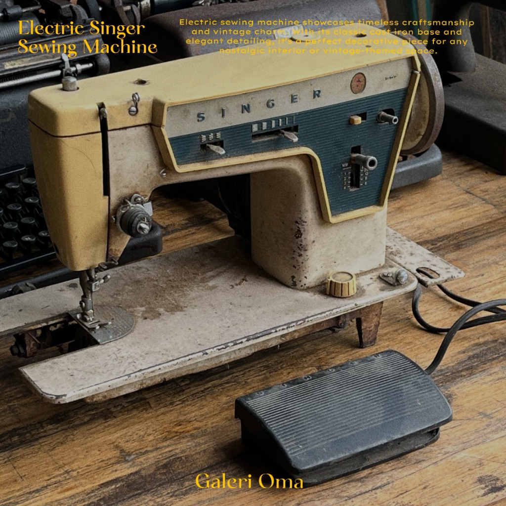 Mesin Jahit Listrik Singer Antik