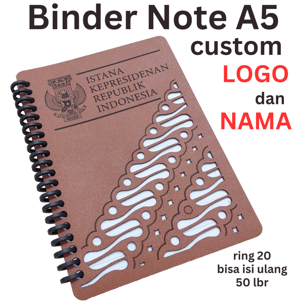 

Binder Note A5 Custom Logo dan Tambah Nama