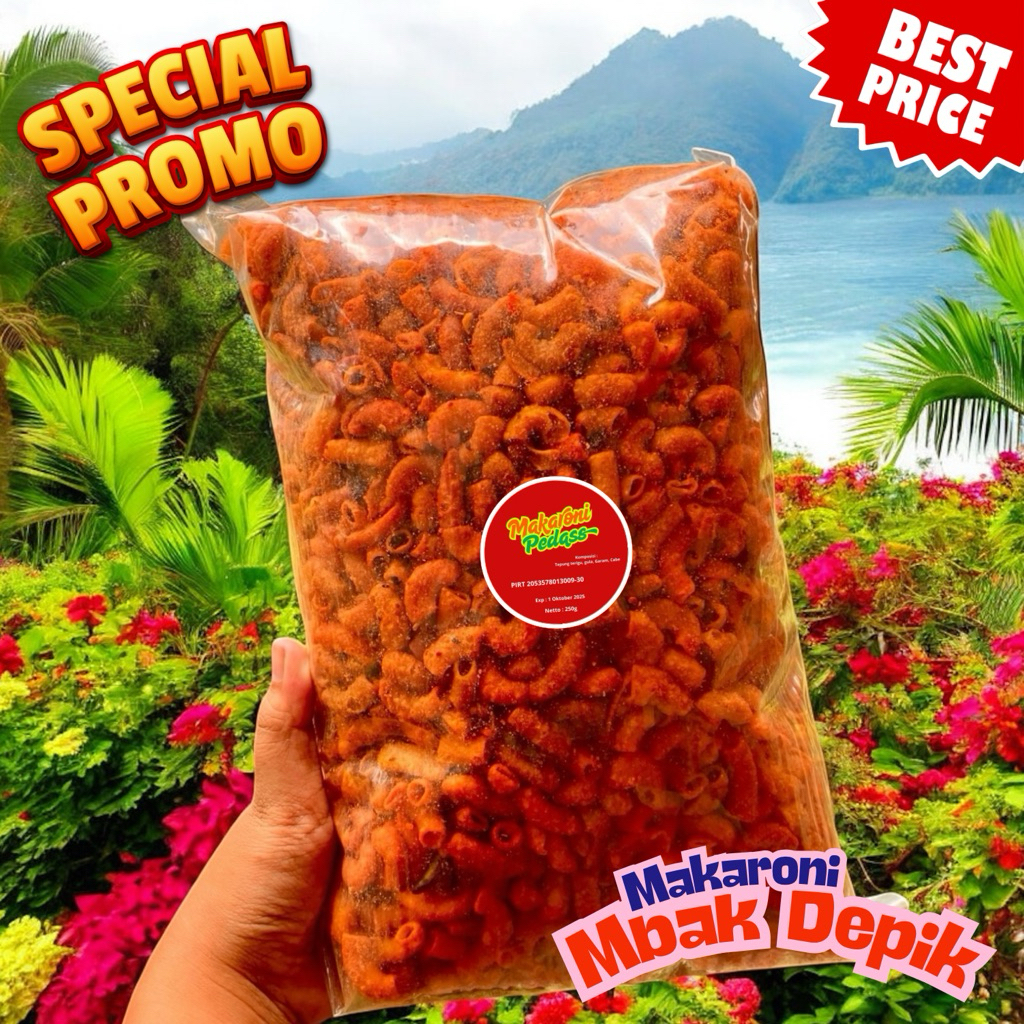 

Makaroni Pedas Kriuk-Kriuk 250gr – Bunyiin Lidahmu!