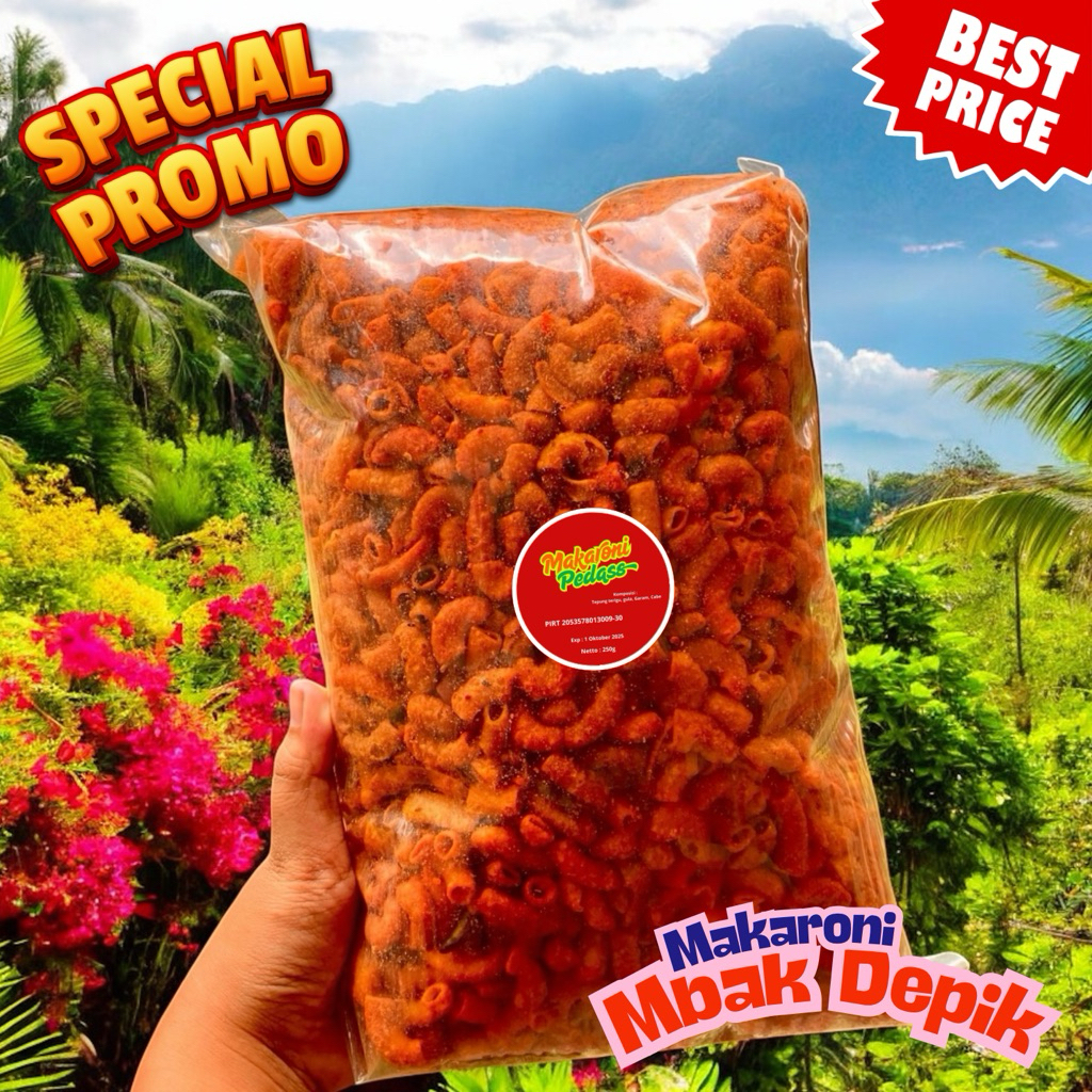 

Makaroni Pedas Paket Spesial 250g – Bisa Custom Rasa!