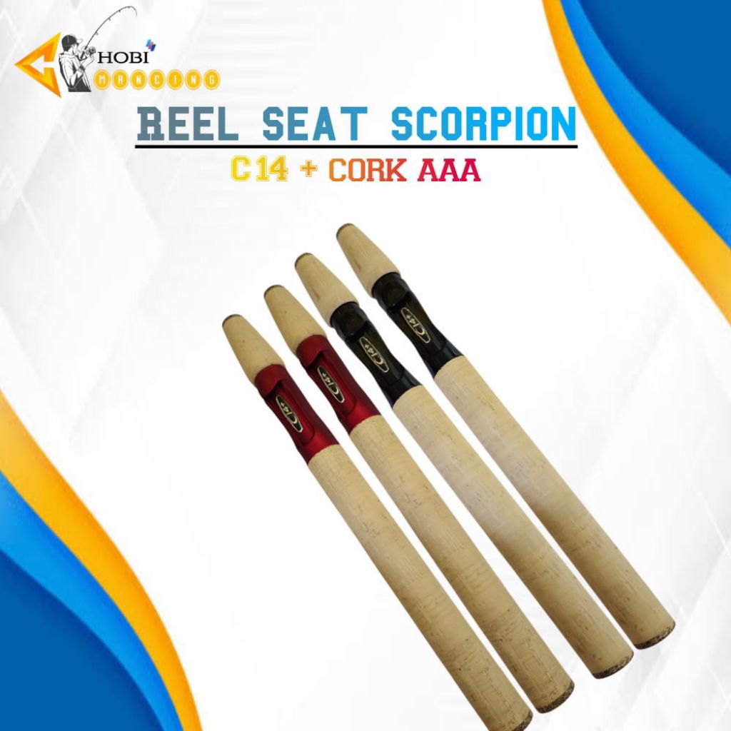 Reel seat scorpion C14 + cork AAA/ handle scorpion set gabus