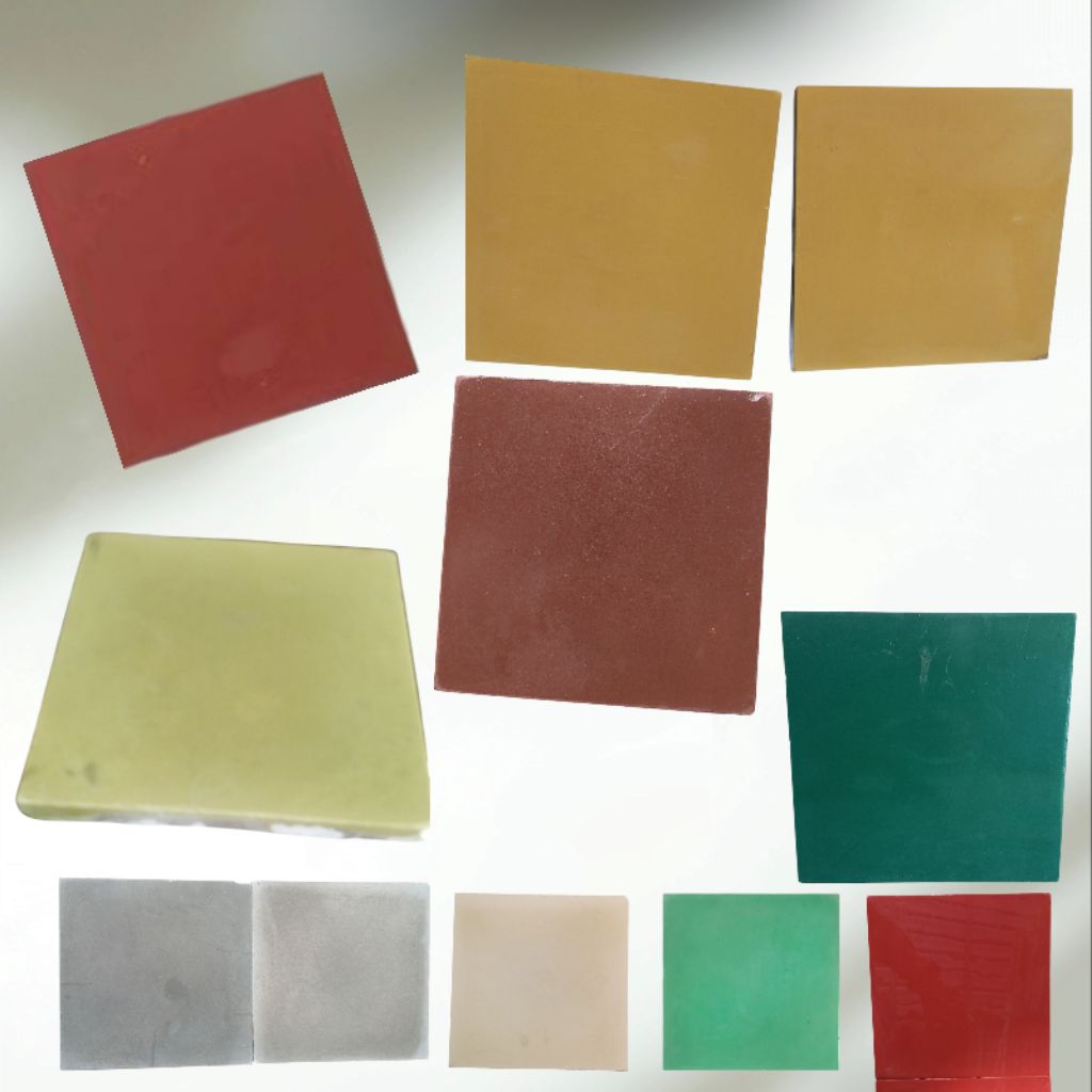 Tegel Ubin Lantai Retro Polos 20x20cm Warna Custom