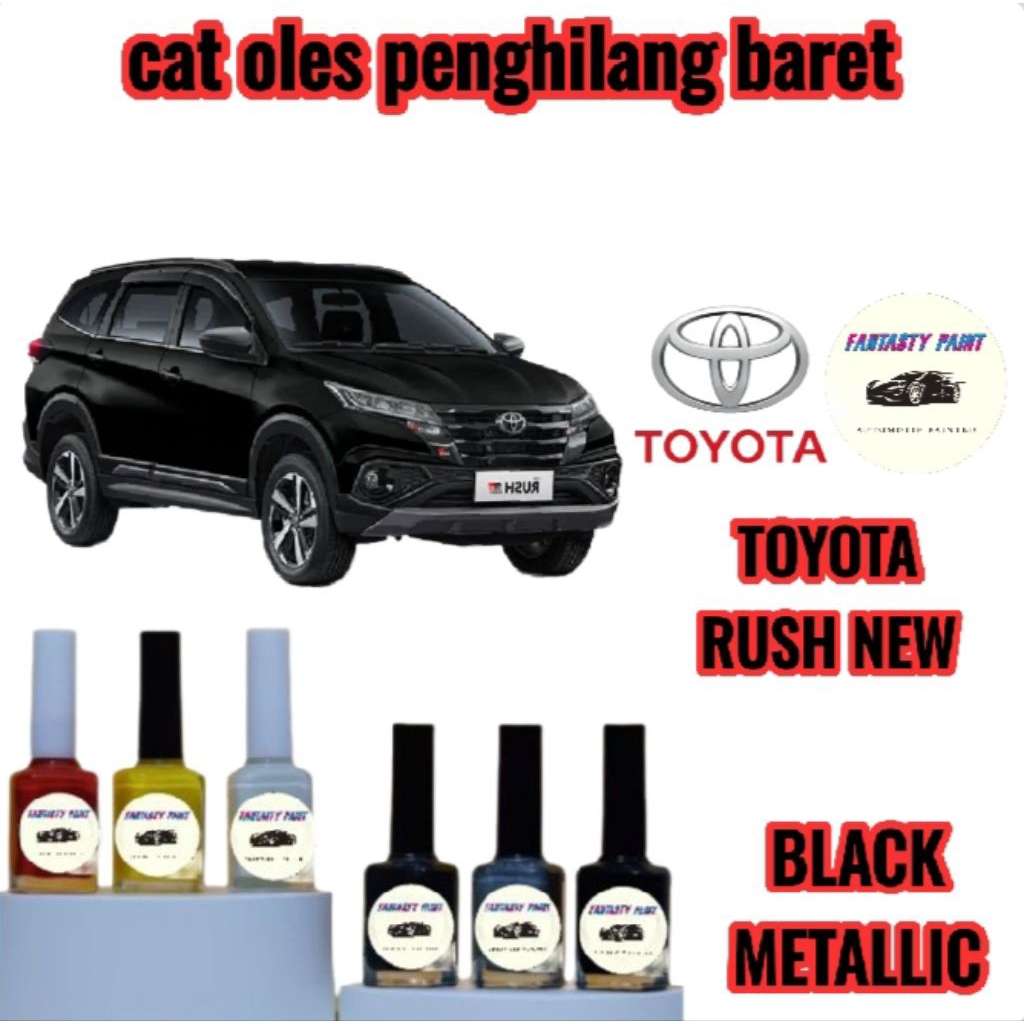 CAT OLES PENGHILANG BARET MOBIL HITAM/BLACK METALLIC- TERMURAH BISA COD