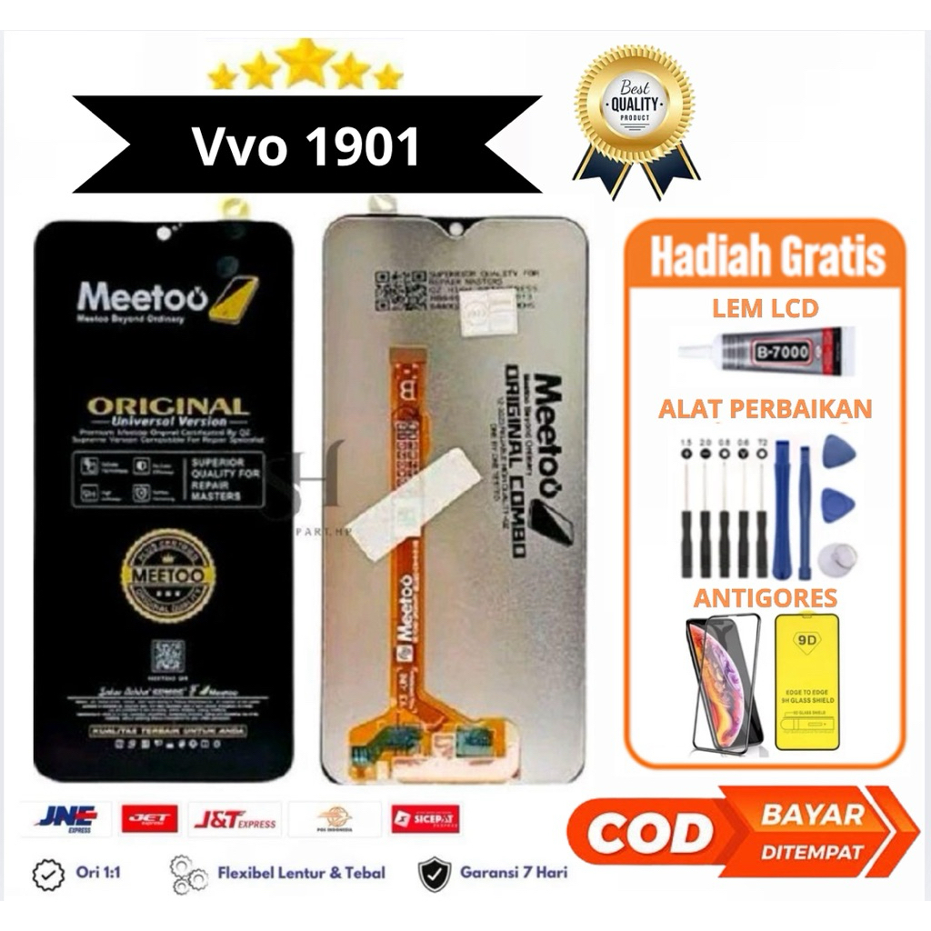 Lcd Touchscreen Vivo 1901 Fullset Original Gratis Lem obeng antigores