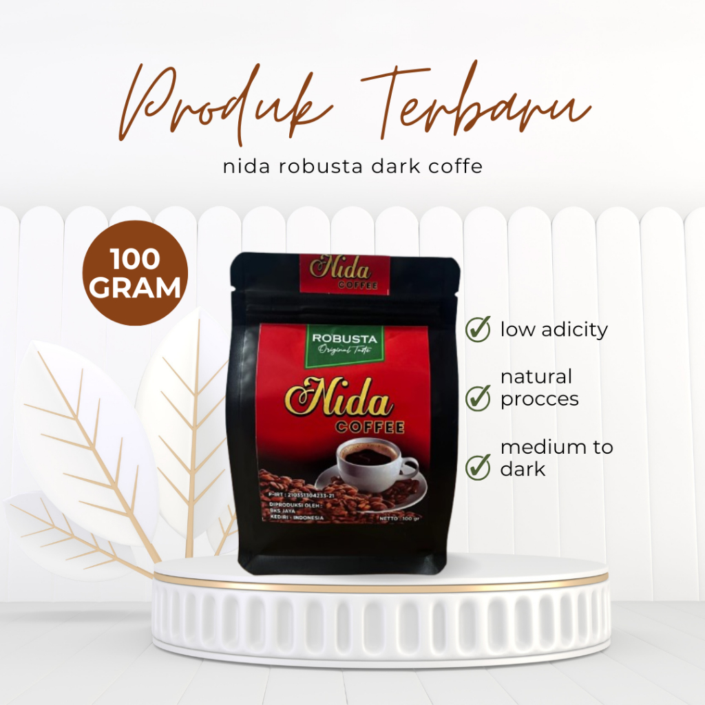 

kopi bubuk Robusta Nida Coffee Original Tite 100 Gram