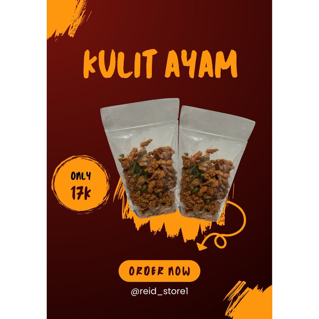 

keripik kulit pedas gurihh