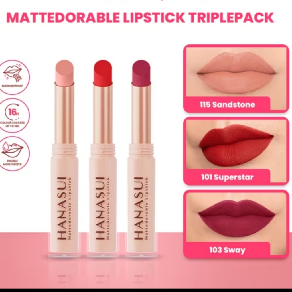 HANASUI LIPSTIK MATTEDORABLE