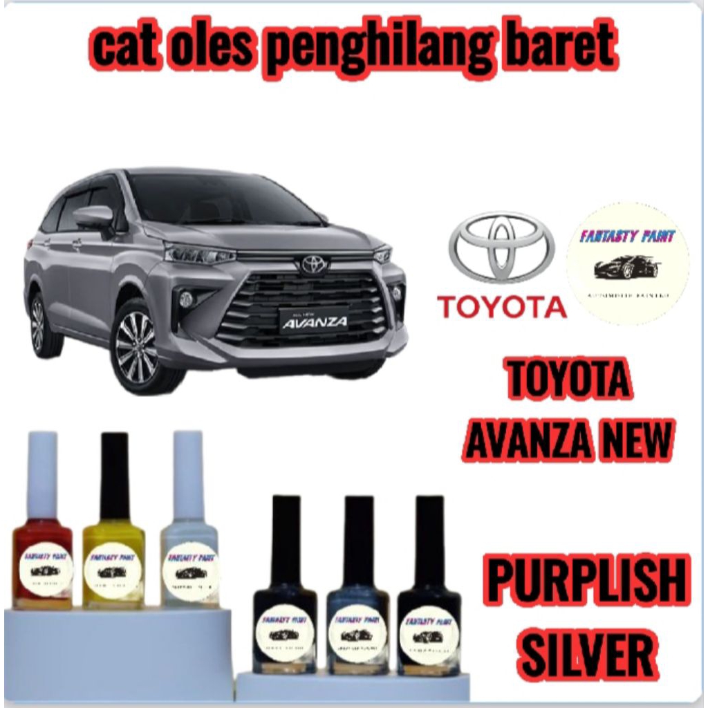 CAT OLES PENGHILANG BARET MOBIL TOYOTA AVANZA NEW PURPLISH SILVER- TERMURAH BISA COD