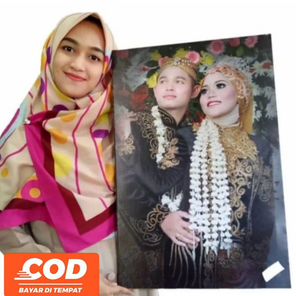 CETAK STIKER SUDAH DI BINGKAI Ukuran 32x48cm TERMURAH COD