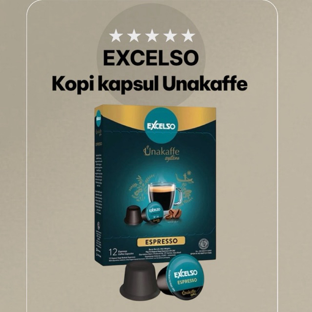 

Kopi Excelso Kapsul Unakaffe Espresso