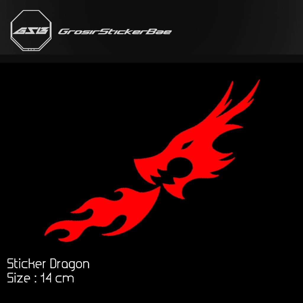 Sticker Dragon Cutting Stiker Naga Keren Motor