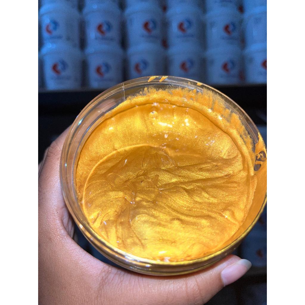 

PLASTISOL SHIMER GOLD Tinta Sablon Kaos Plastisol Plasma