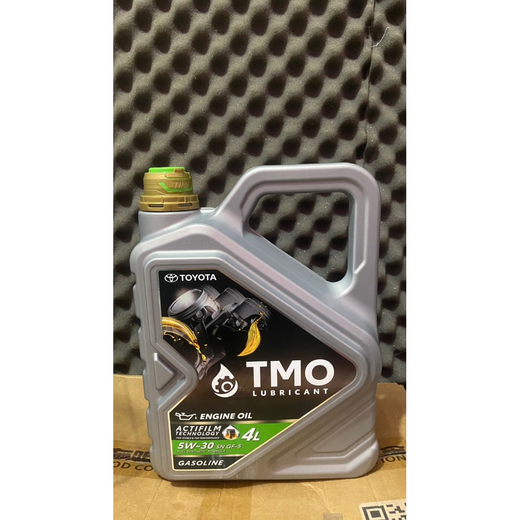 Baru Oli mesin mobil Toyota TMO HIJAU 5W-30 4L untuk bensin / oli toyota tmo ijo bensin 5w30 5w 30 4