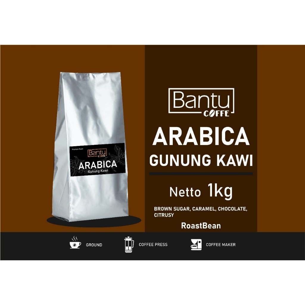 

Biji Kopi 100%ARABICA kopi GUNUNGKAWI 1Kg