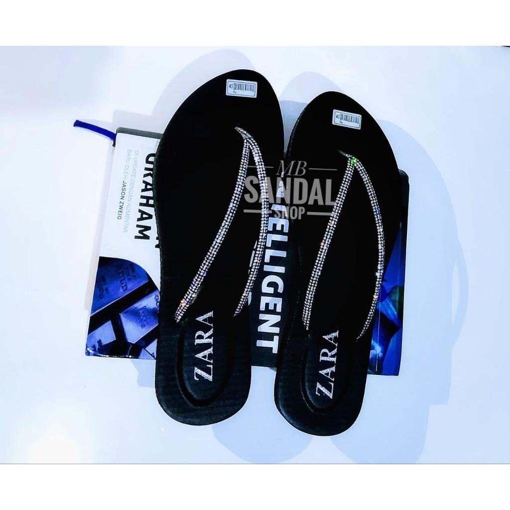 Sandal Jepit Wanita Teplek Zara kekinian