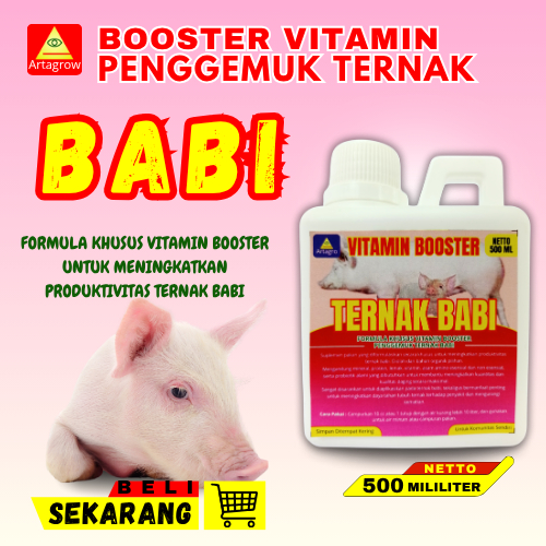 Vitamin Babi Cepat Gemuk Vitamin Penggemuk Babi  Vitamin Anak Babi Cepat Besar Obat Nafsu Makan Babi