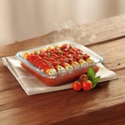 Loyang Kaca Segi Marinex Rooster 1,1 L - Loyang Oven - Loyang Kue - Loyang Marinex 1,1 Liter