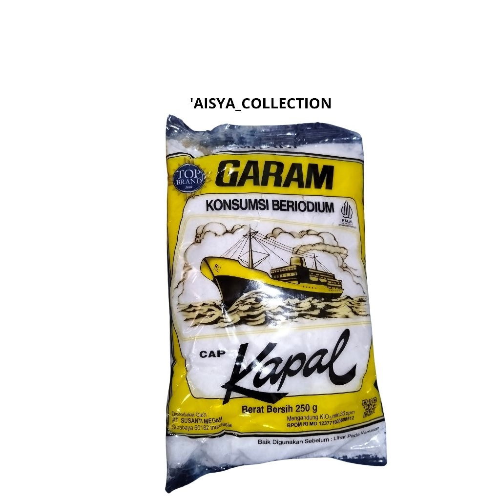 

Garam Cap Kapal Isi 250 gram