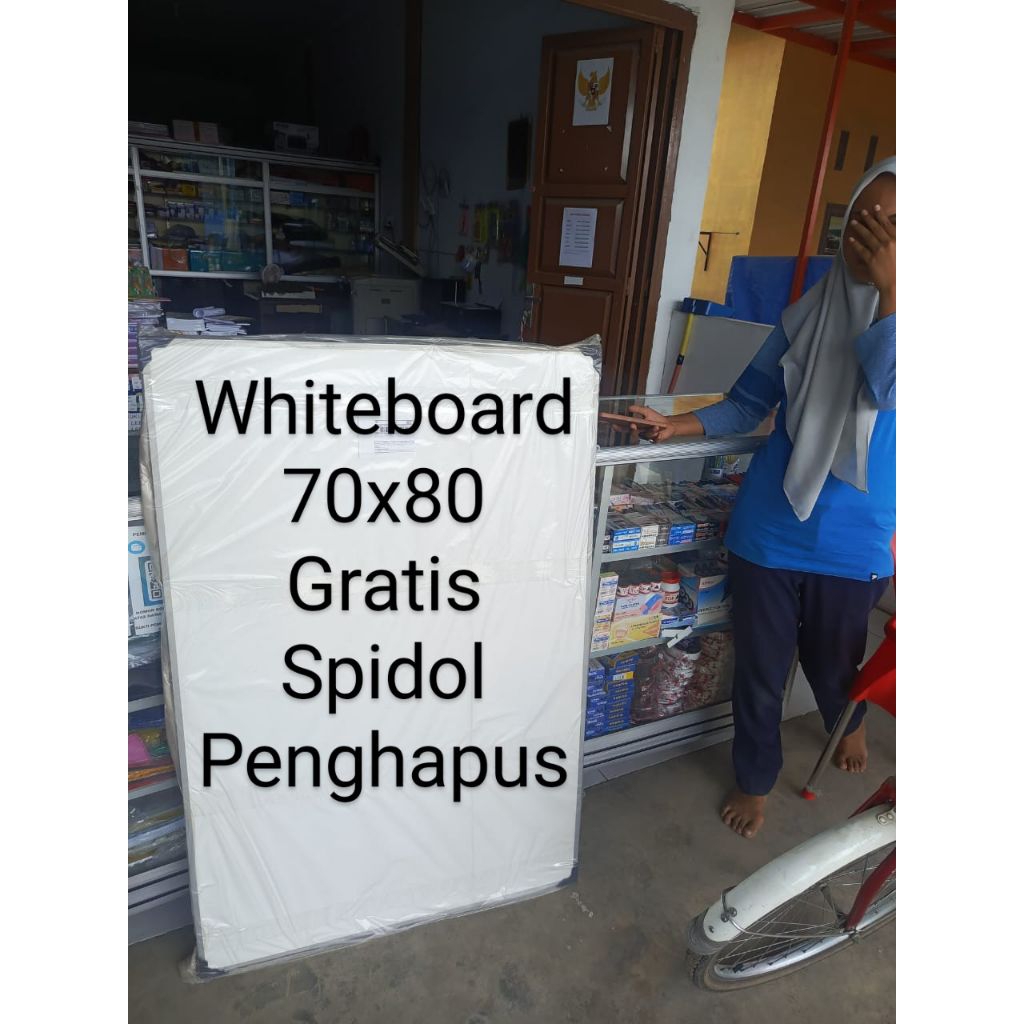 

Papan Tulis Ukuran 70x80 Plus Spidol Penghapus