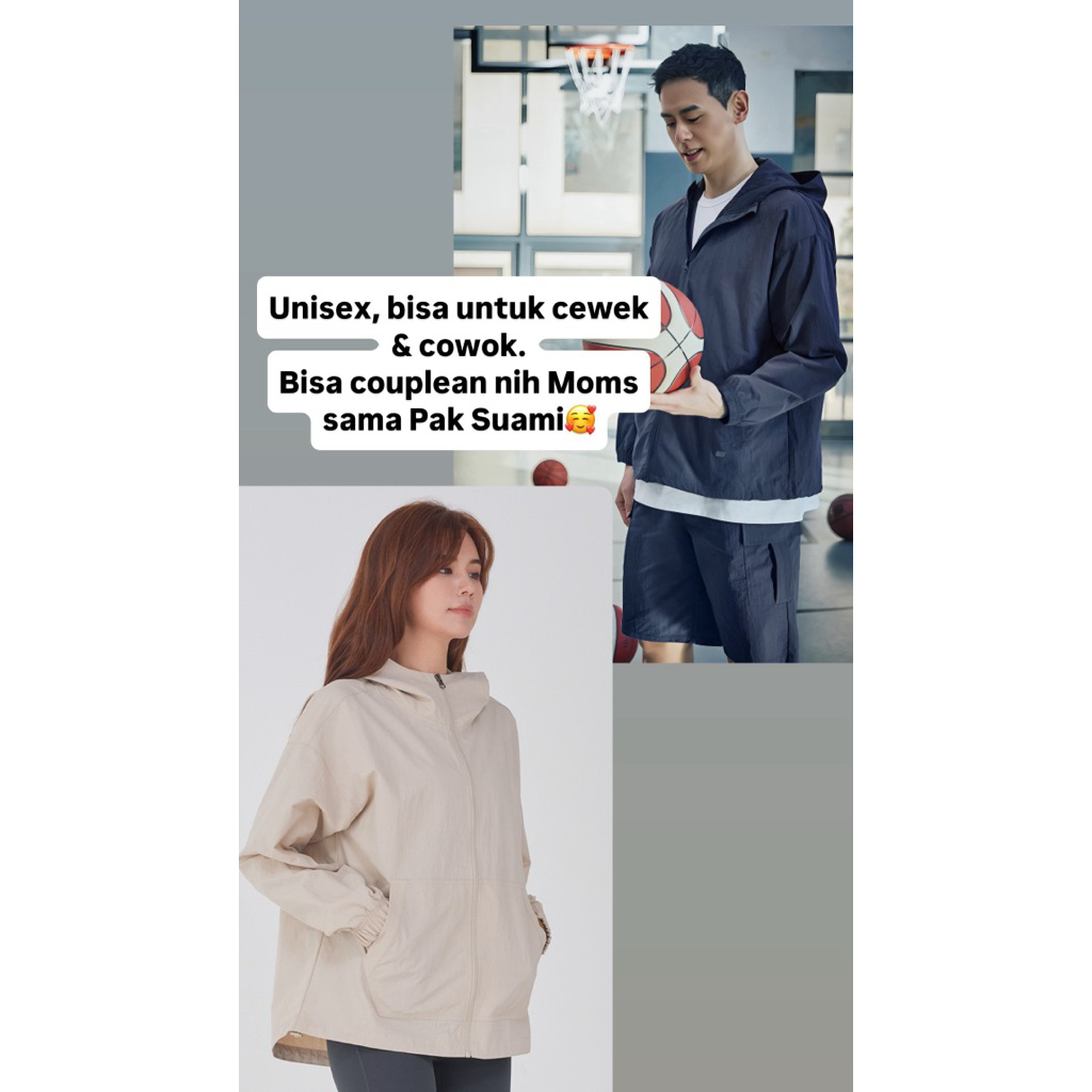 UI8 Jacket Hoodie Parasut Pria Wanita Dewasa STL