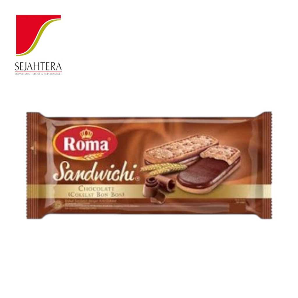 

Roma Sandwich Chocolate 189gr / 206gr – Biskuit Isi Coklat Lezat & Renyah