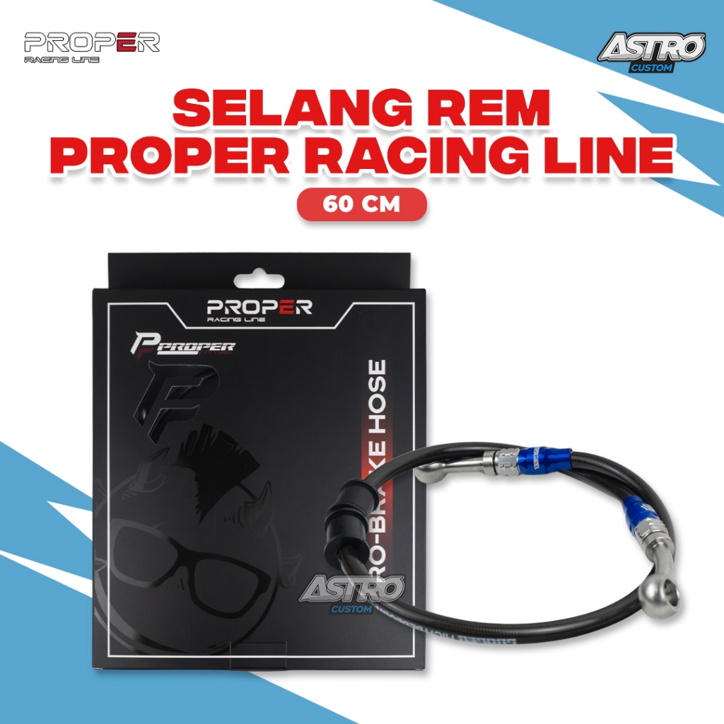 Selang Rem Proper Vario 125 150 PCX ADV Beat Fi Scoopy Fi ESP Revo Supra Break Hose 60 Cm Universal