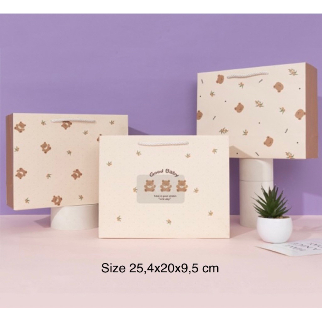 

Paper Bag Bear | Goodie Bag | Tas Souvenir | Tas Ulang Tahun | Tas Kado