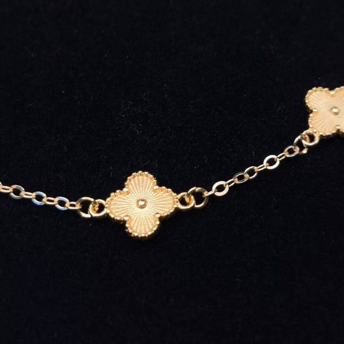 Gelang semanggi Gelang Wanita Gelang Titanium Anti Karat Anti Luntur Gelang Van Cleef