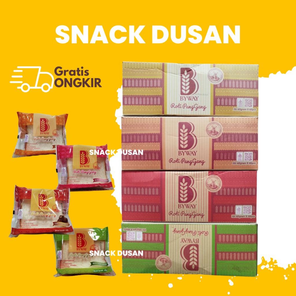 

[DUS] BYWAY ROTI PANGGANG VIRAL 1 DUS ISI 60 PCS