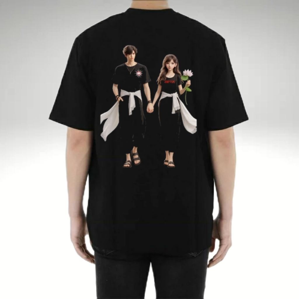 (Kode-01) Kaos Couple Cartoon PSHT