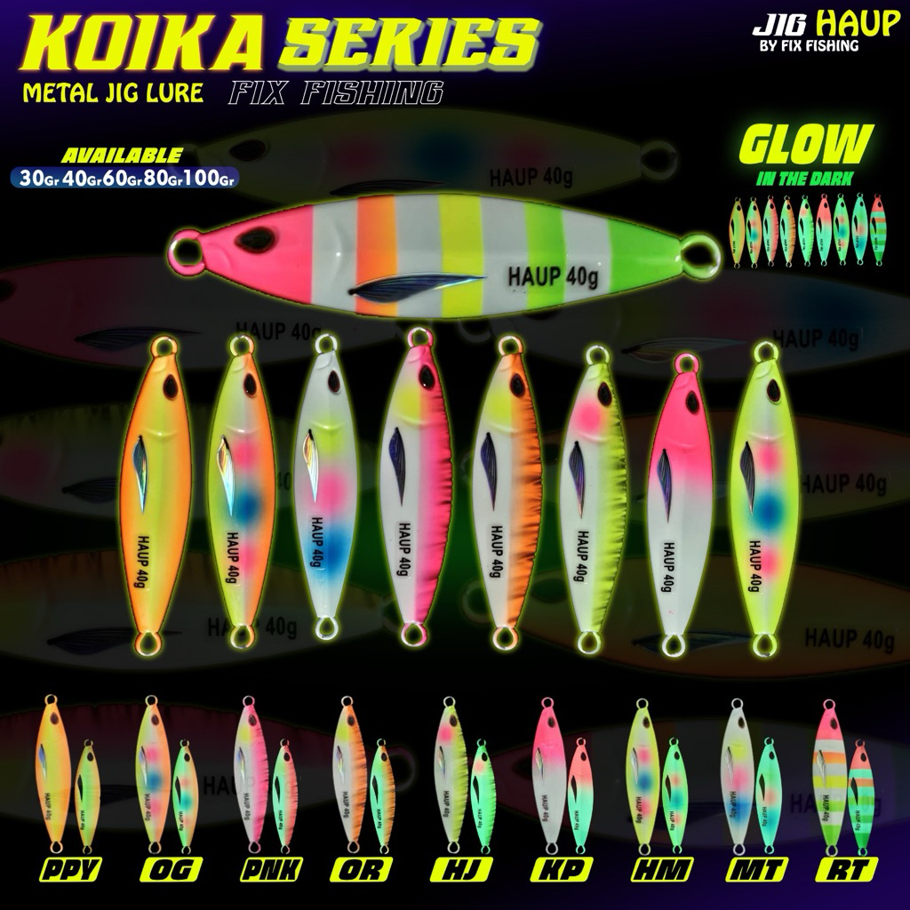 UMPAN PANCING METAL JIG KOIKA 30/40/60 gram KOIKA FULL GID