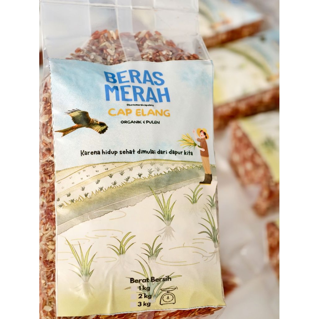 

Beras Merah Pulen Cap Elang