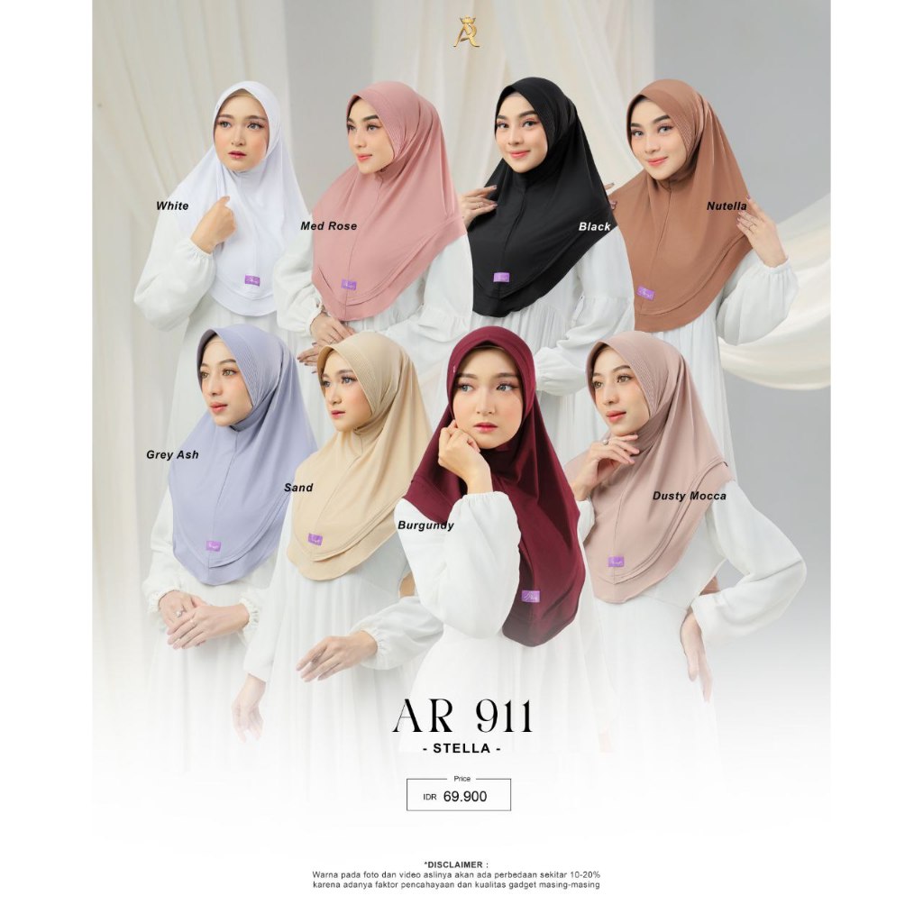 koleksi terbaru arrafi 911 hijab bergo pet antem simple hijab blusukan hijab instans bergo instan