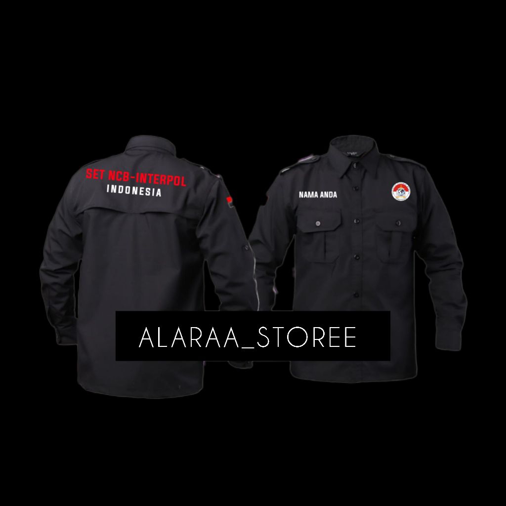Kemeja tactical PDH/M-TAK  SET-NCB INTERPOL INDONESIA (MENERIMA CUSTOM LOGO BORDIL)