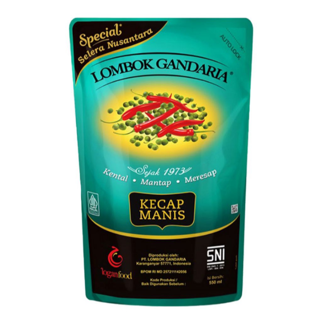 

Kecap Manis Lombok Gandaria Refill 550ml