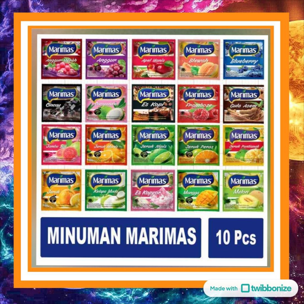 

Marimas Isi 10 Sachet – Minuman Serbuk Rasa Buah Segar
