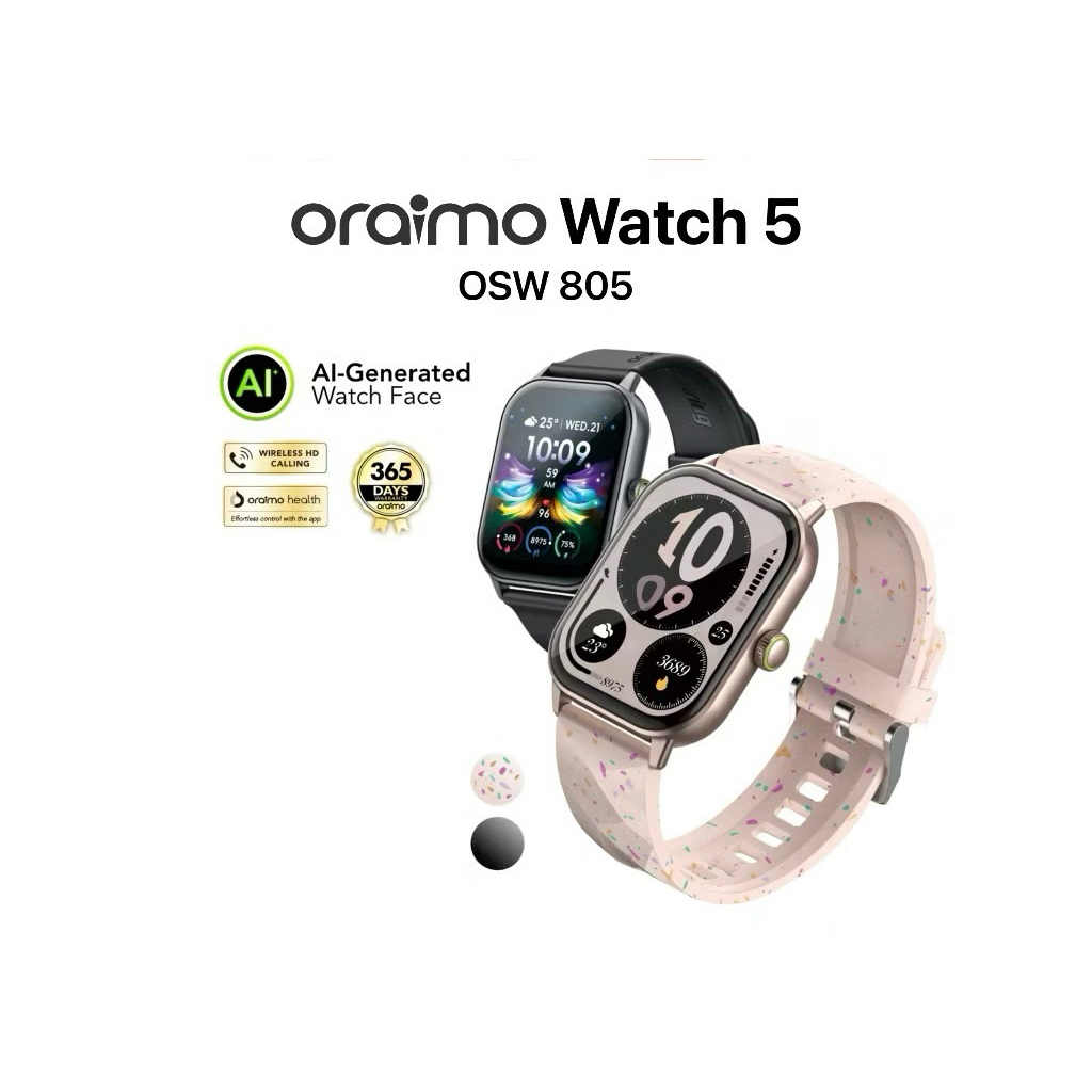 ORAIMO Smartwatch Watch 5 OSW 805 Original Resmi Official Store Ori Smart Jam Tangan Pintar Call