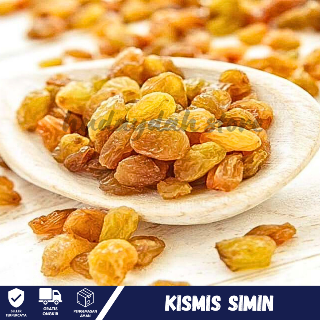 

KISMIS RAISIN SIMIN PREMIUM, Kismis 1 Kg, 500 Gram, 250 Gram Asam Manis Kismis Enak, Fresh dan Original 100% Khas Arab, untuk oleh oleh haji umroh cuci mulut dll.