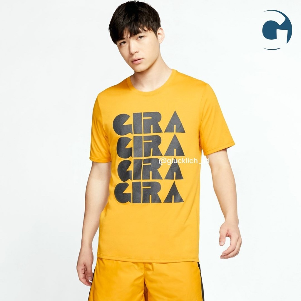 Nike, X Gyakusou “GIRA” Running Tee in Mineral Yellow